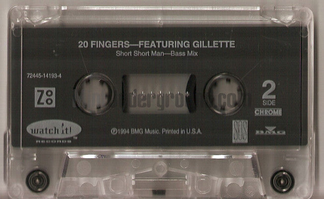 20 Fingers featuring Gillette: Short Short Man: Cassette Single – Mint ...