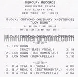 B.O.X./Beyond Ordinary Xistence: Low Down: Cassette Single