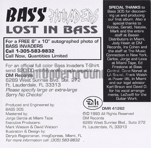 Bass Invaders – Lost In Bass CD, additional photo 2
