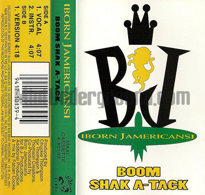 Born Jamericans: Boom Shak A Tack: Cassette Single