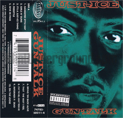 Just-Ice: Gun Talk: Cassette Just-Ice: Gun Talk: Cassette