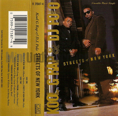 Kool G Rap and DJ Polo: Streets Of New York: Cassette Single