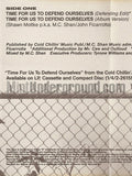 MC Shan: Time For Us To Defend Ourselves: Cassette Single