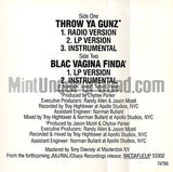 Onyx: Throw Ya Gunz/Blac Vagina Finda: Cassette Single