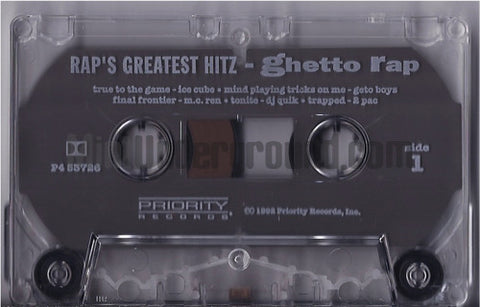 Various Artists: Rap's Greatest Hitz: Ghetto Rap: Cassette – Mint Various Artists: Rap's Greatest Hitz: Ghetto Rap: Cassette – Mint