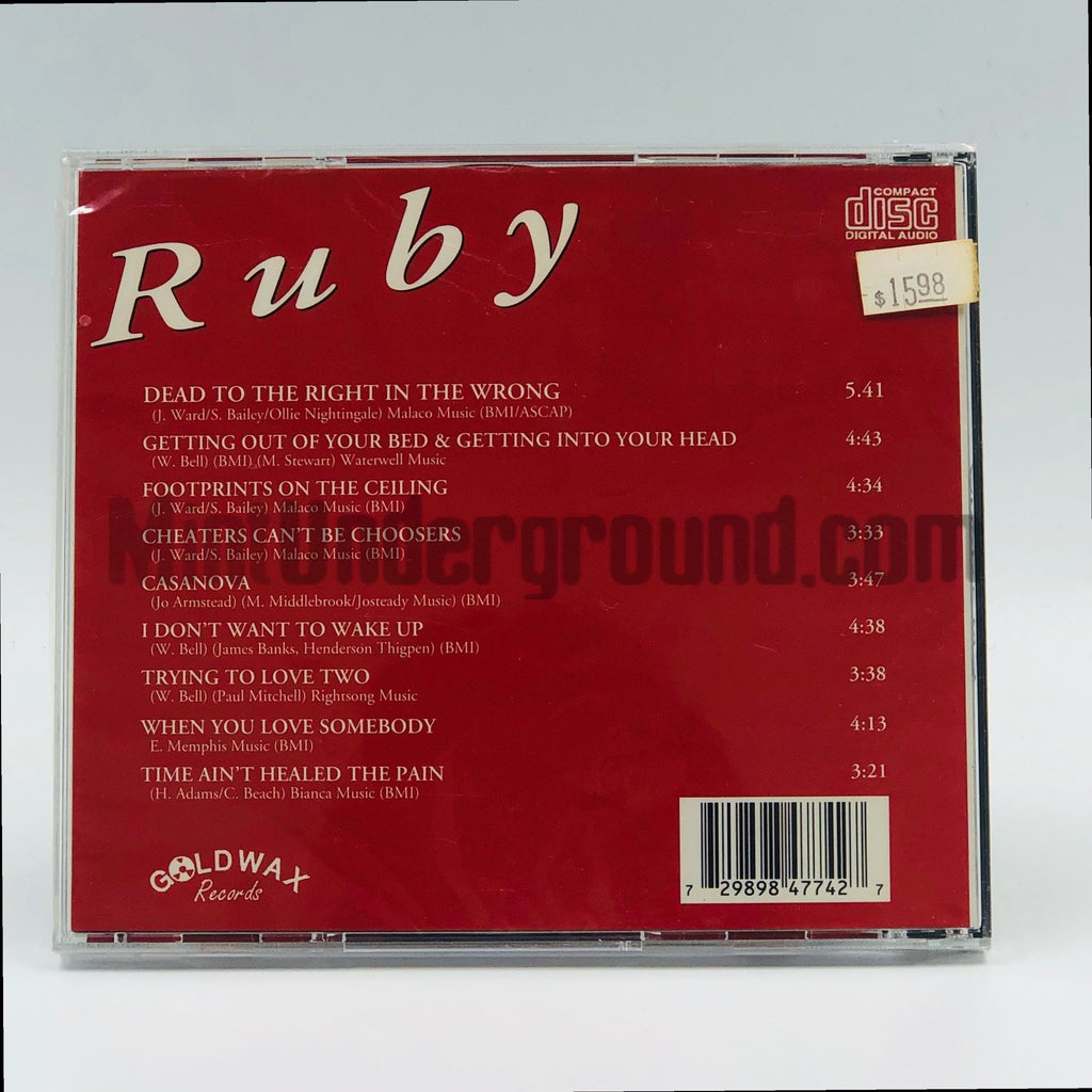 Ruby Andrews – Ruby CD, back cover