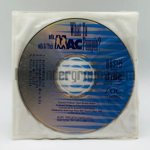 Lil Mac with DJ Trick: What Ya Pumpin: CD Single: Promo