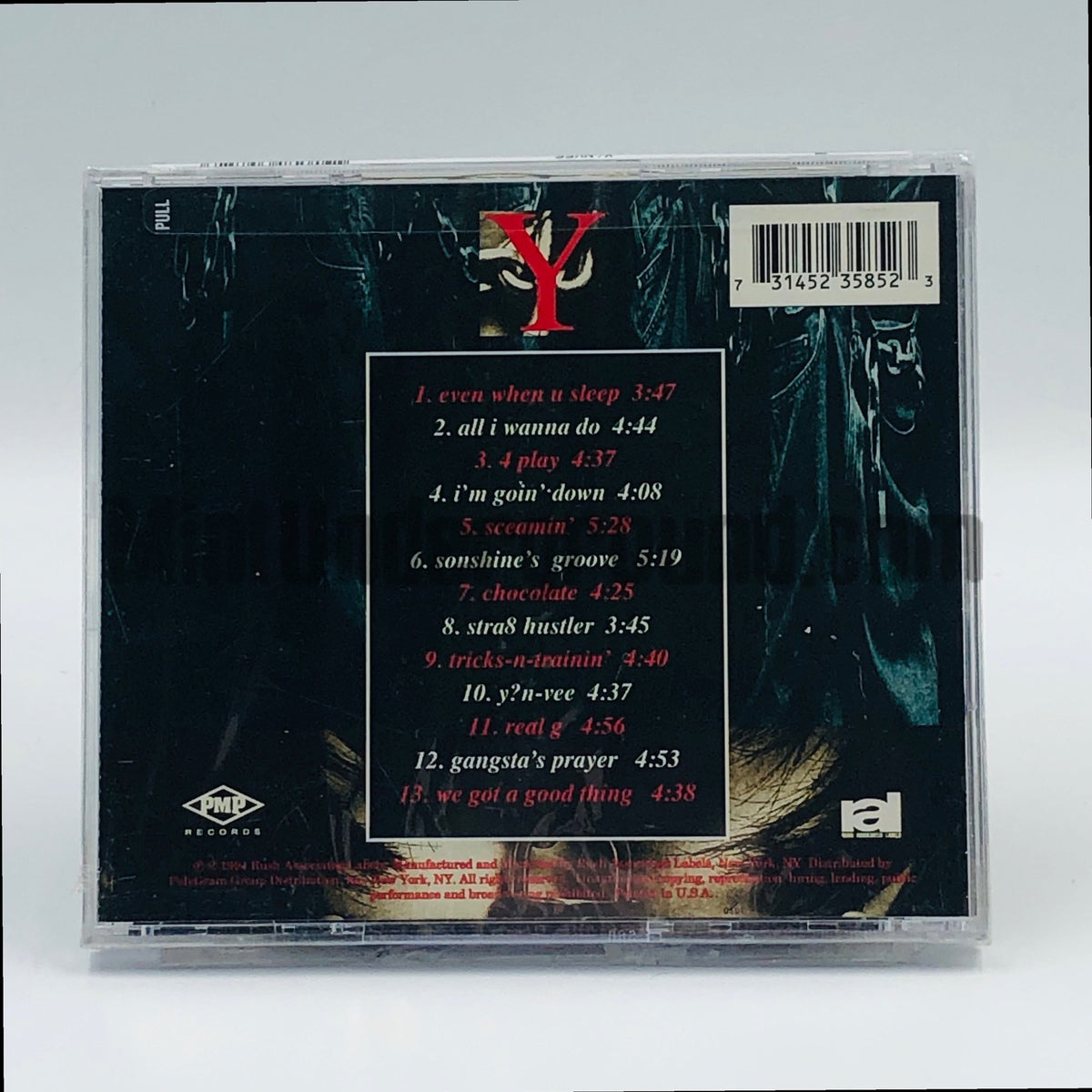 Y?N-Vee (YNV) – Y?N-Vee CD, back cover