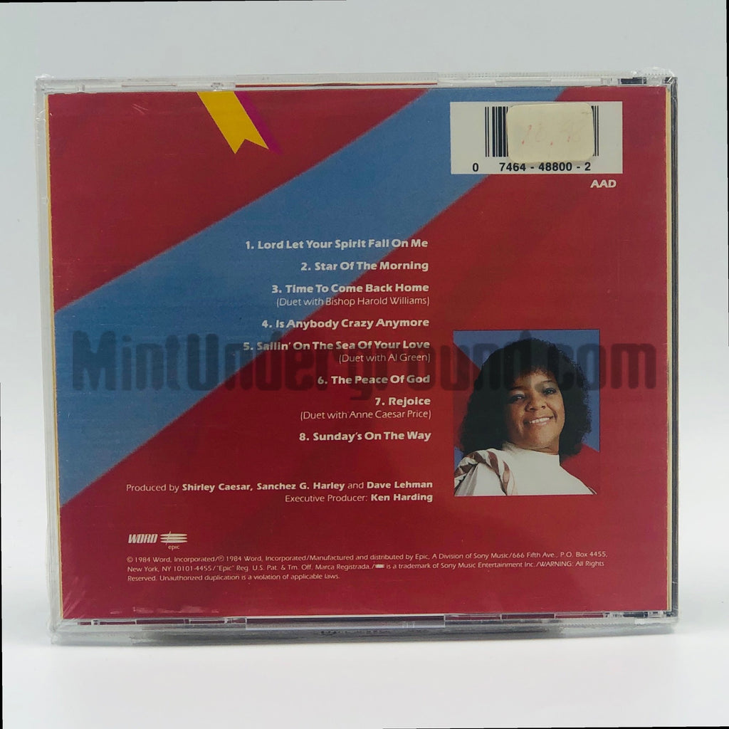 Shirley Caesar – Sailin' CD, back cover