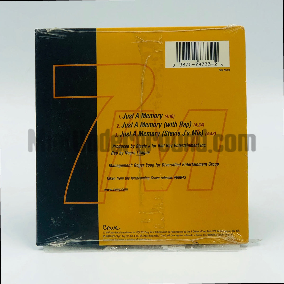 7 Mile – Just A Memory CD Single, back cover
