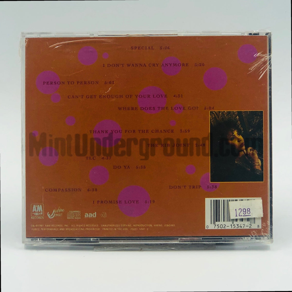 Vesta – Special CD, back cover