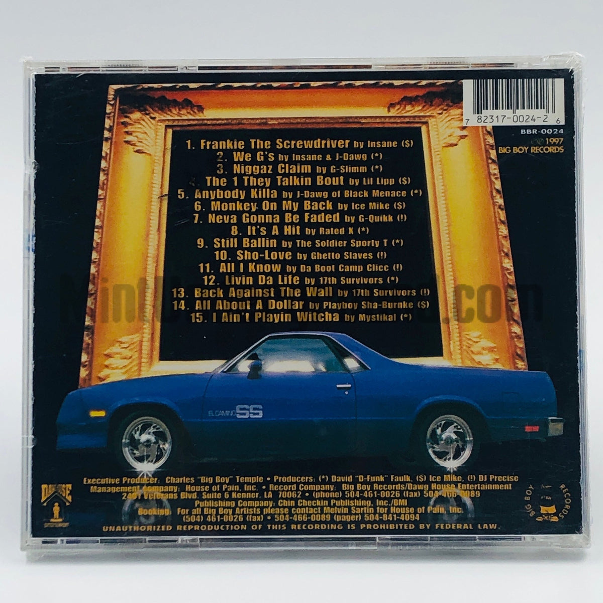 Various Artists – Big Boy Records: The Compilation: We G's CD, back cover