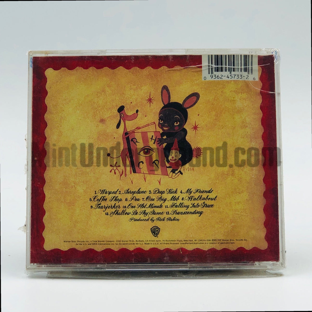 The Red Hot Chili Peppers – One Hot Minute CD, back cover