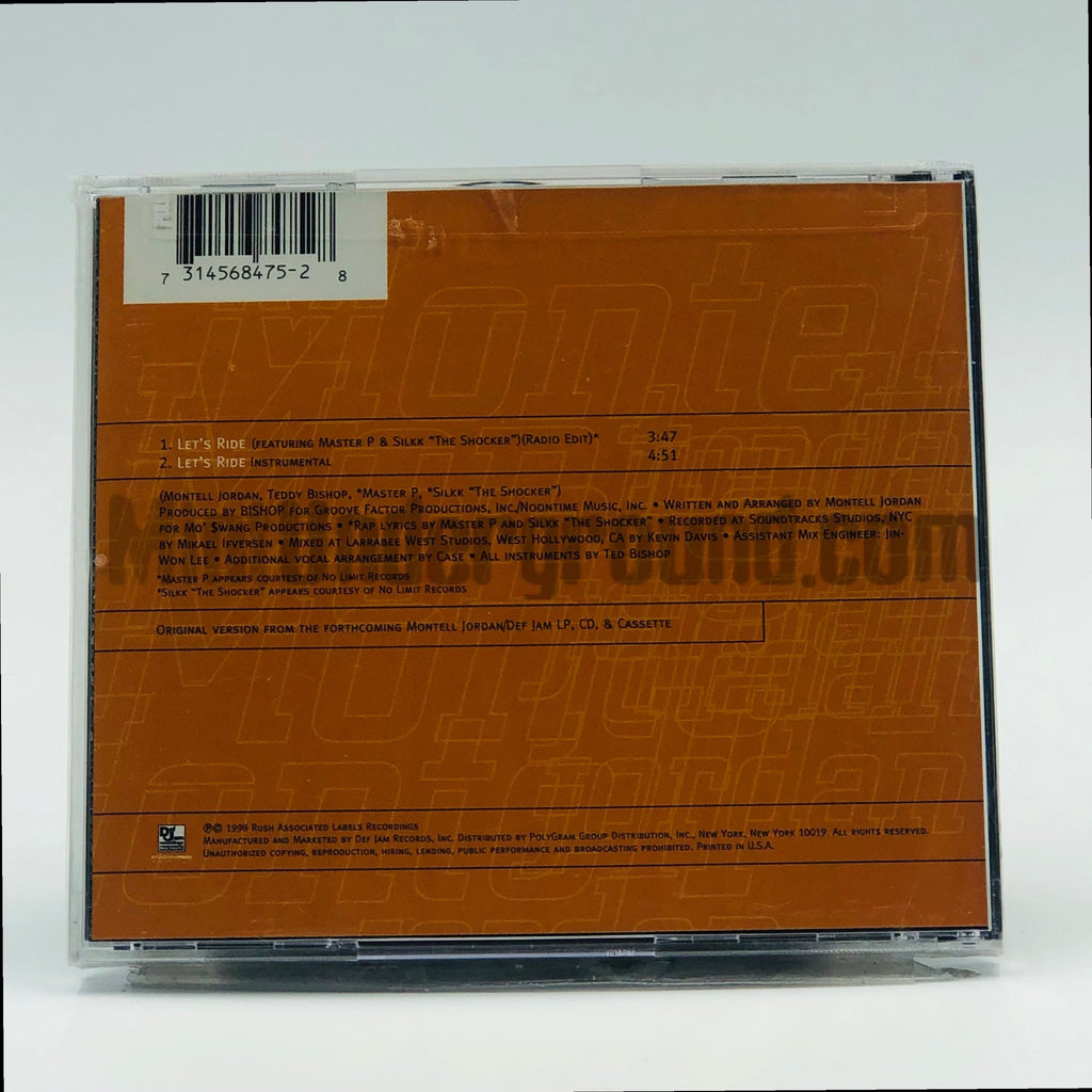 Montell Jordan – Let's Ride CD Single, back cover