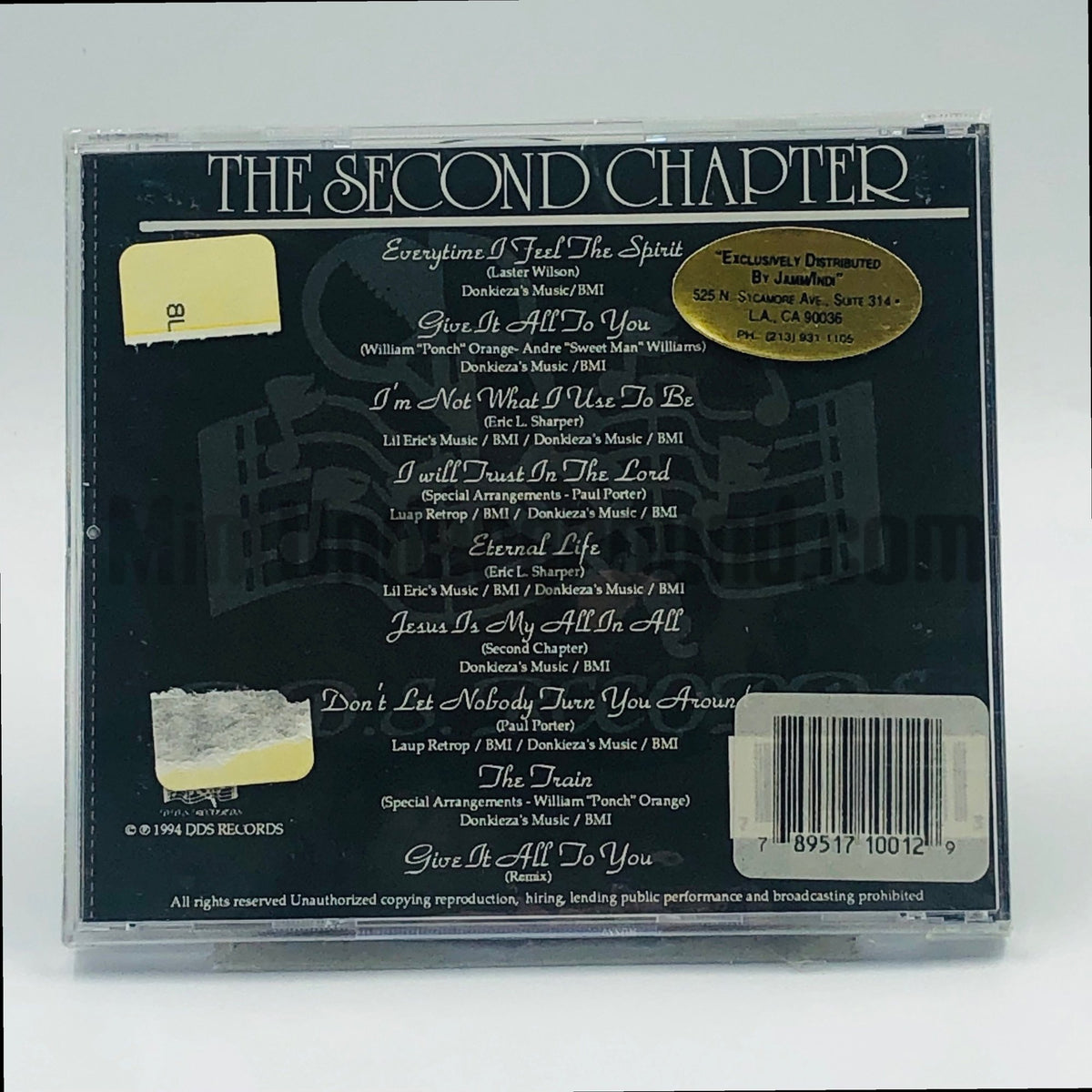 The Second Chapter – Feel The Spirit CD, back cover