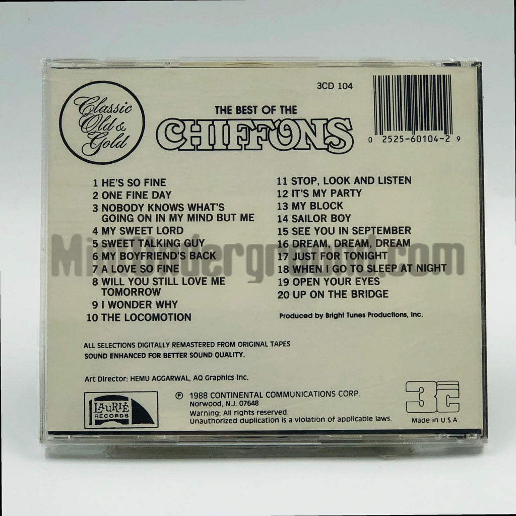 The Chiffons – The Best Of Chiffons CD, back cover