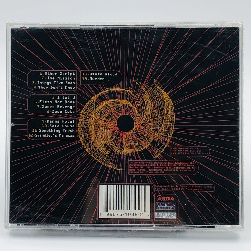 Spooks – S.I.O.S.O.S. Volume One CD, back cover