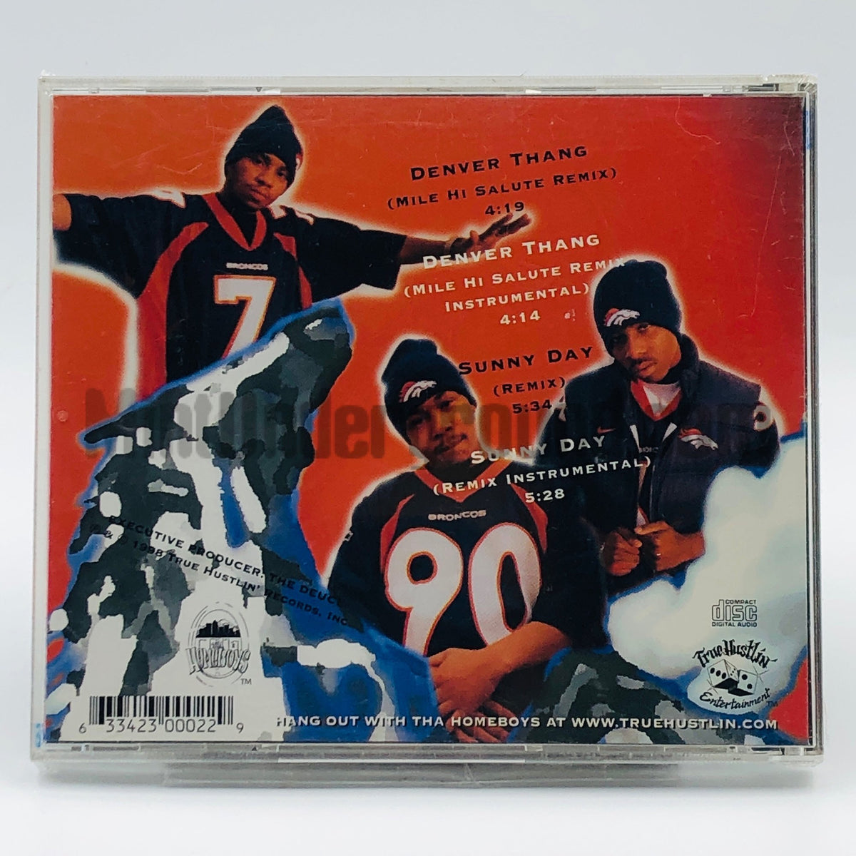 Tha Homeboys – Denver Thang (Mile Hi Salute Remix)/Sunny Day (Remix) CD Single, back cover