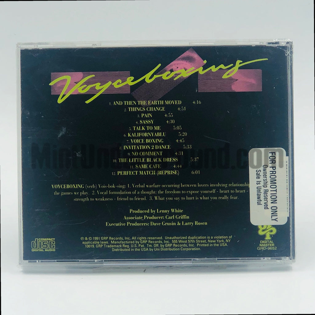 Voyceboxing – Voyceboxing CD, back cover