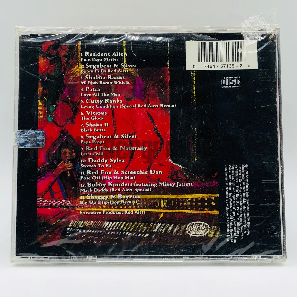 DJ Red Alert – DJ Red Alert's Propmaster Dancehall Show CD, back cover