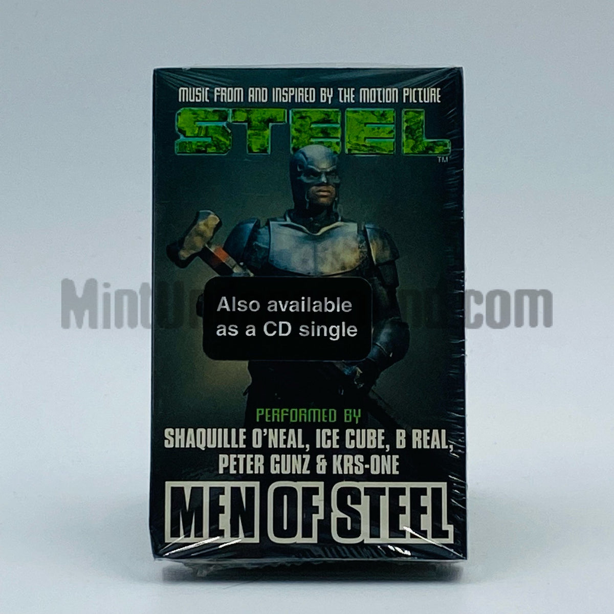 Shaquille O'Neal, Ice Cube, B Real, Peter Gunz & KRS-One – Men Of Steel Cassette Single, front cover