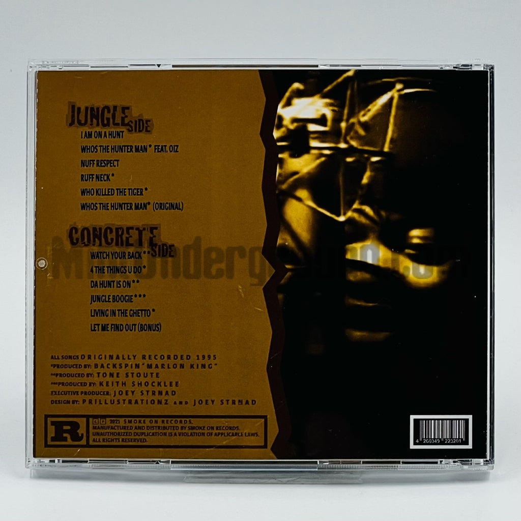 Tucka Da Huntaman – Concrete Jungle 1995 CD, back cover