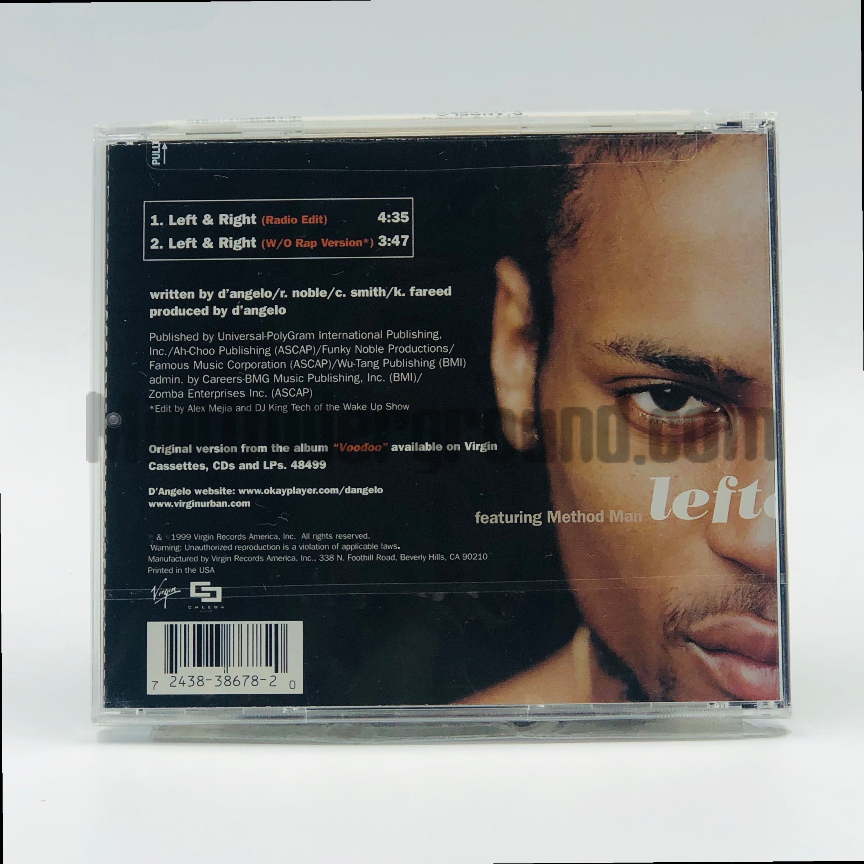 新品 D'Angelo Method Man / Left & Right D'Angelo Ft Method Man Left & Right OG 1999 Press 12