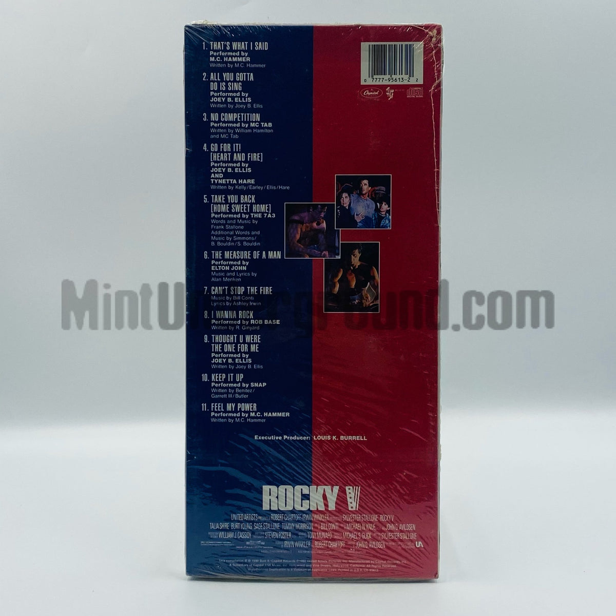 Various Artists – Rocky V: Music From And Inspired By The Motion Picture CD, back cover