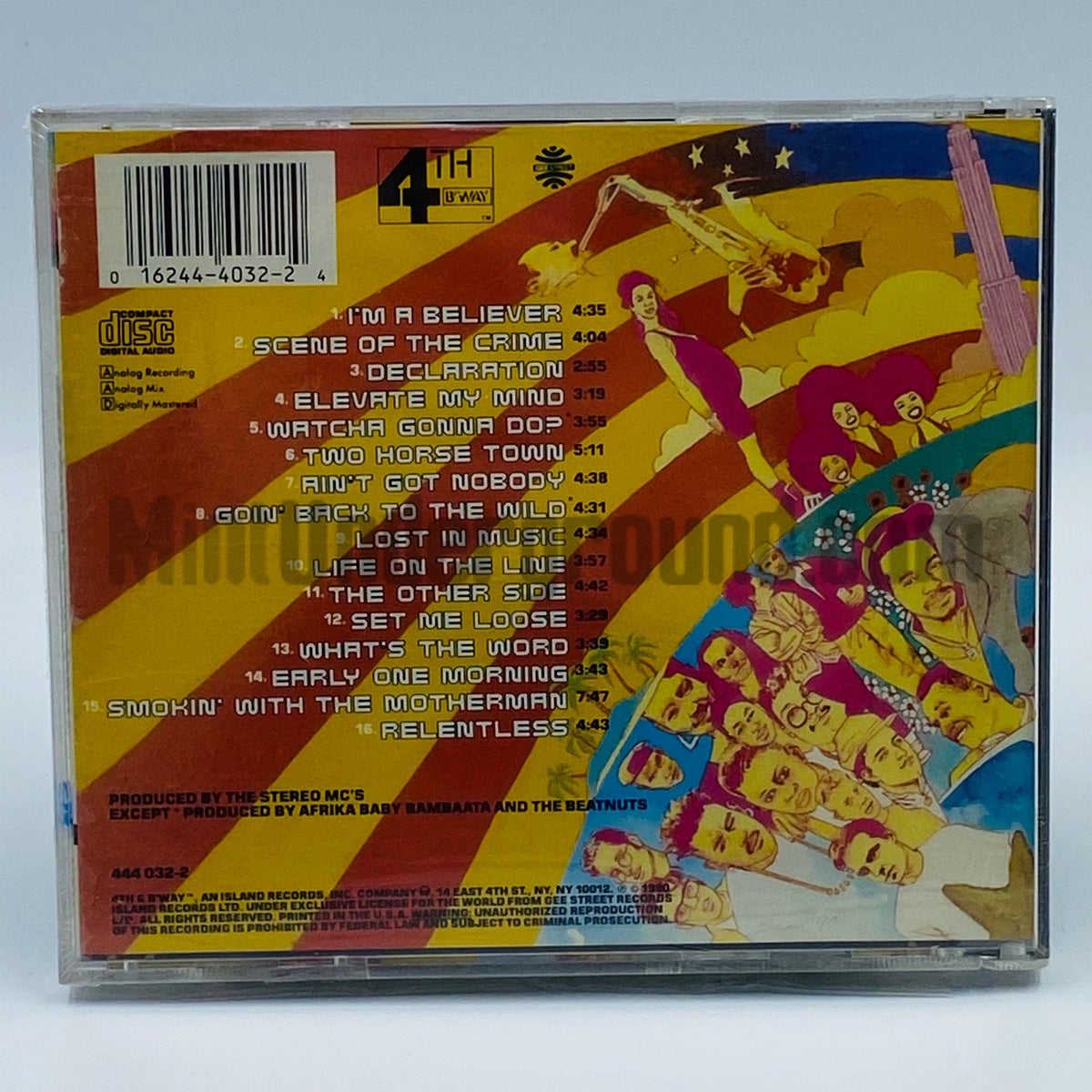 Stereo MC's – Supernatural CD, back cover