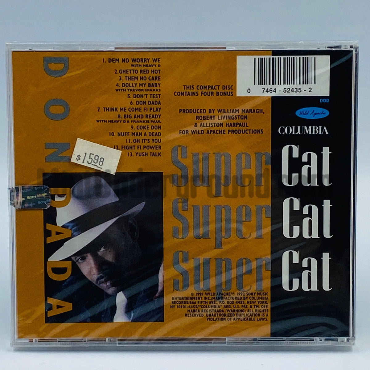 Super Cat – Don Dada CD, back cover