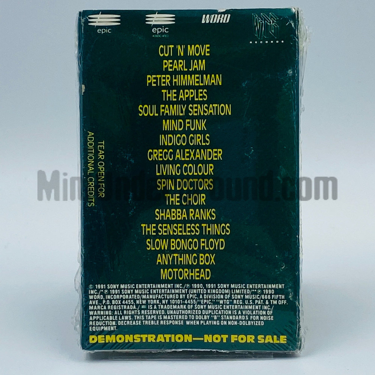 Various Artists – Epic Records: Déjà Hefty/ Deja Hefty Cassette, back cover