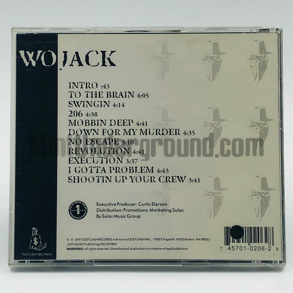Wojack – Where Ya Goin Wo CD, back cover