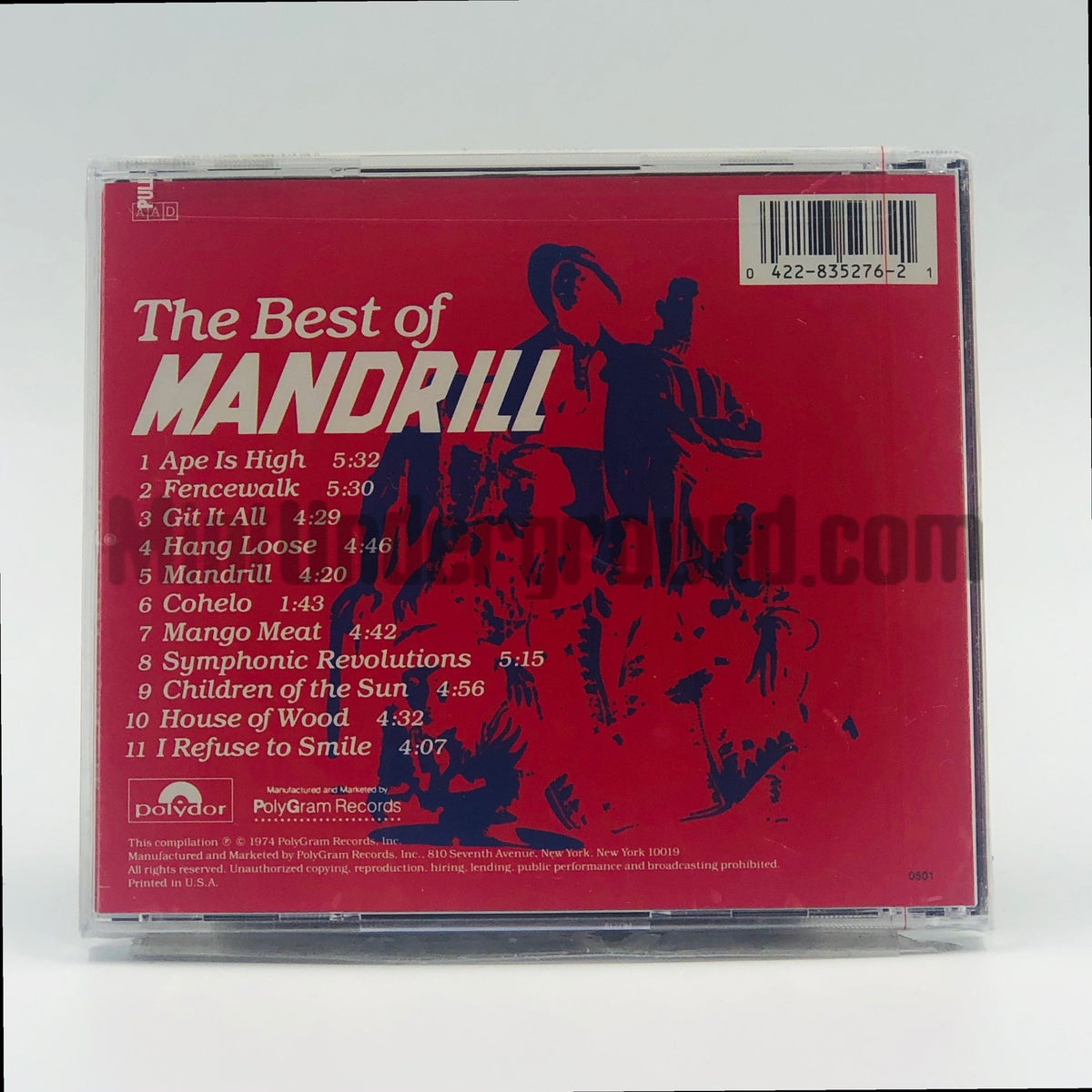 Mandrill – The Best Of Mandrill CD, back cover