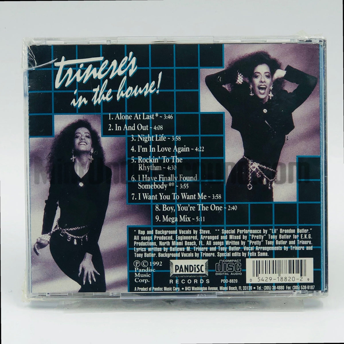 Trinere – Trinere's In The House CD, back cover