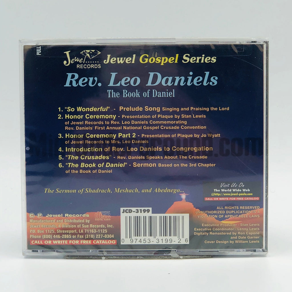 Rev. Leo Daniels – The Book Of Daniel CD, back cover