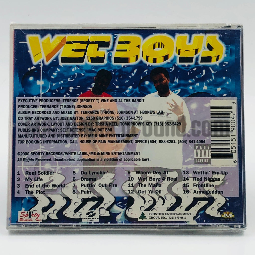 Wet Boys – Get Wet CD, back cover