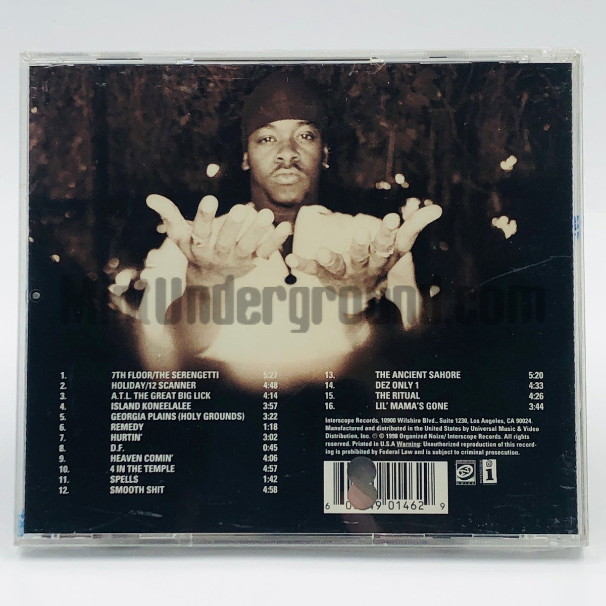 Witchdoctor – ...A S.W.A.T. Heallin' Ritual CD, back cover