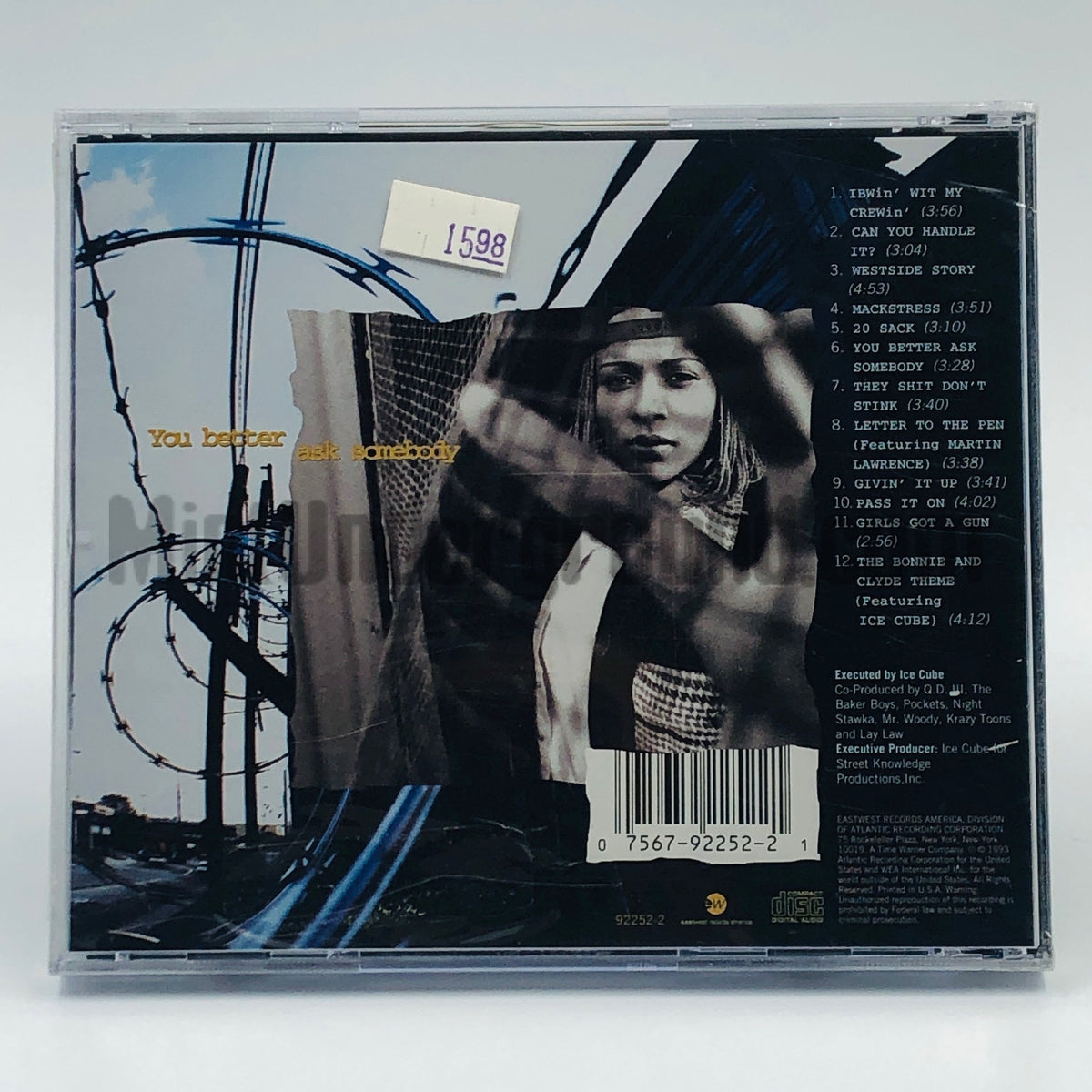 Yo Yo – You Better Ask Somebody CD, back cover