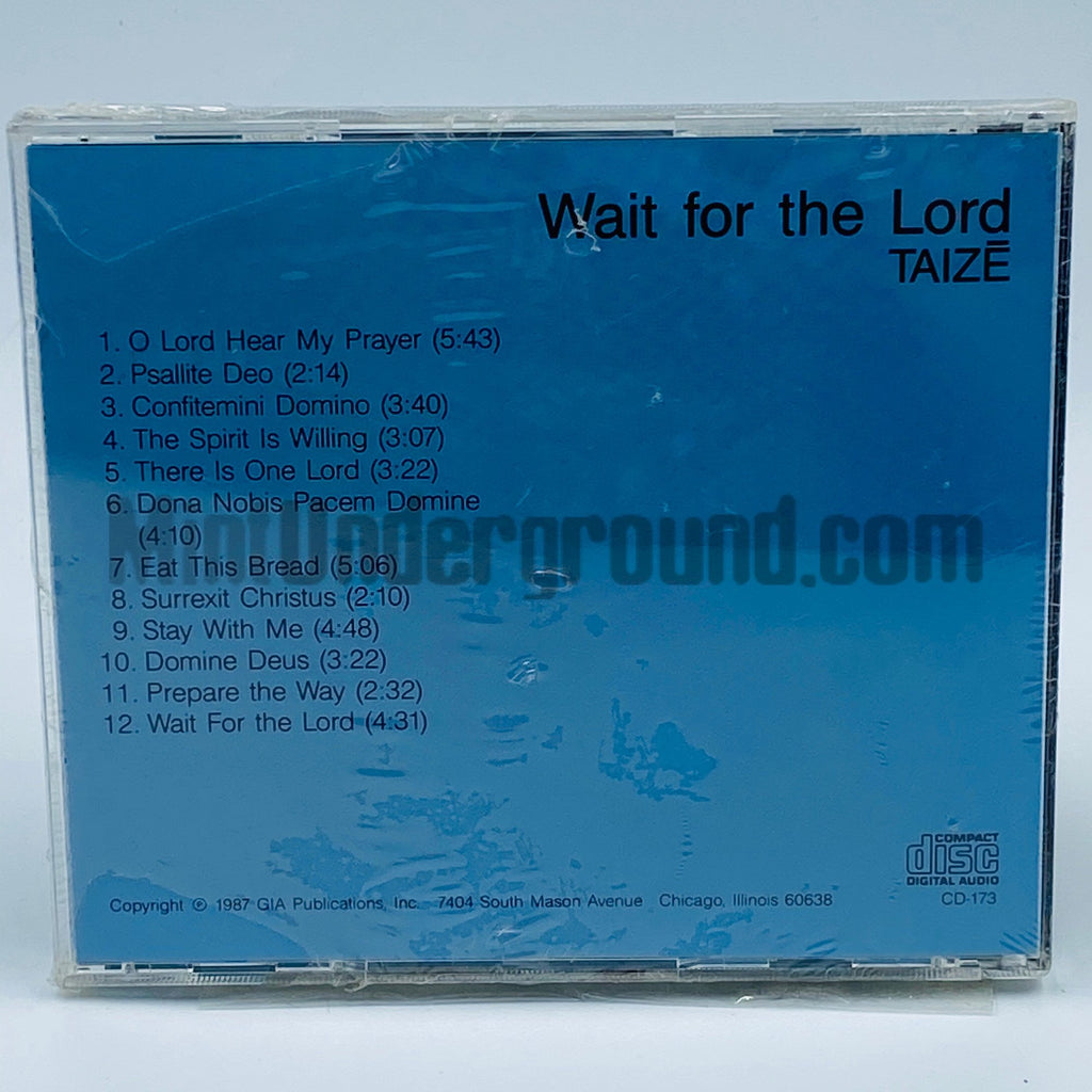 John Folkening – Wait For The Lord: Music From Taizē CD, back cover