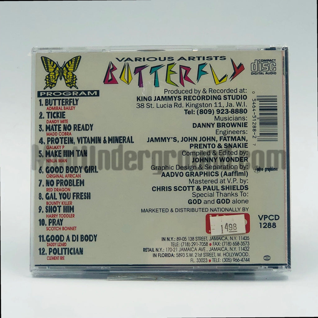 Various Artists – Butterfly CD, back cover