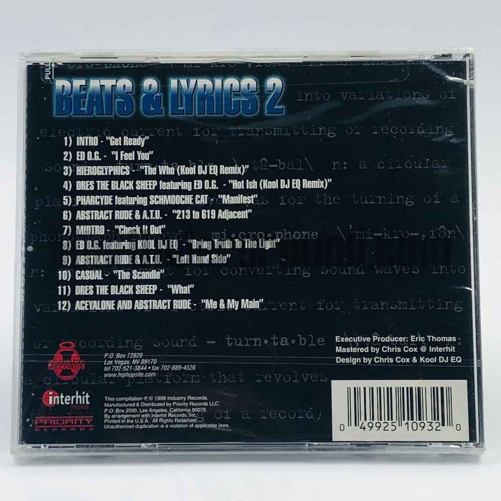 Various Artists – Beats & Lyrics 2 CD, back cover