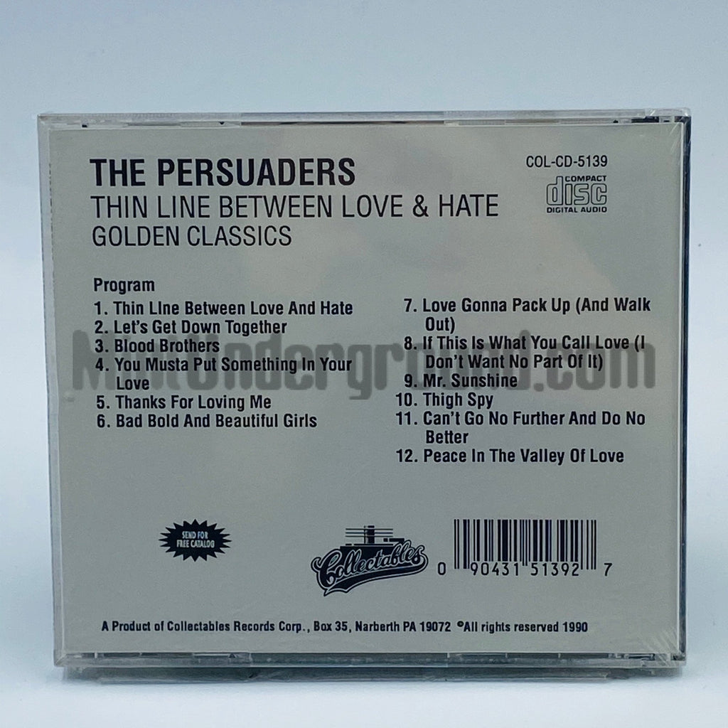 The Persuaders – Thin Line Between Love And Hate CD, back cover