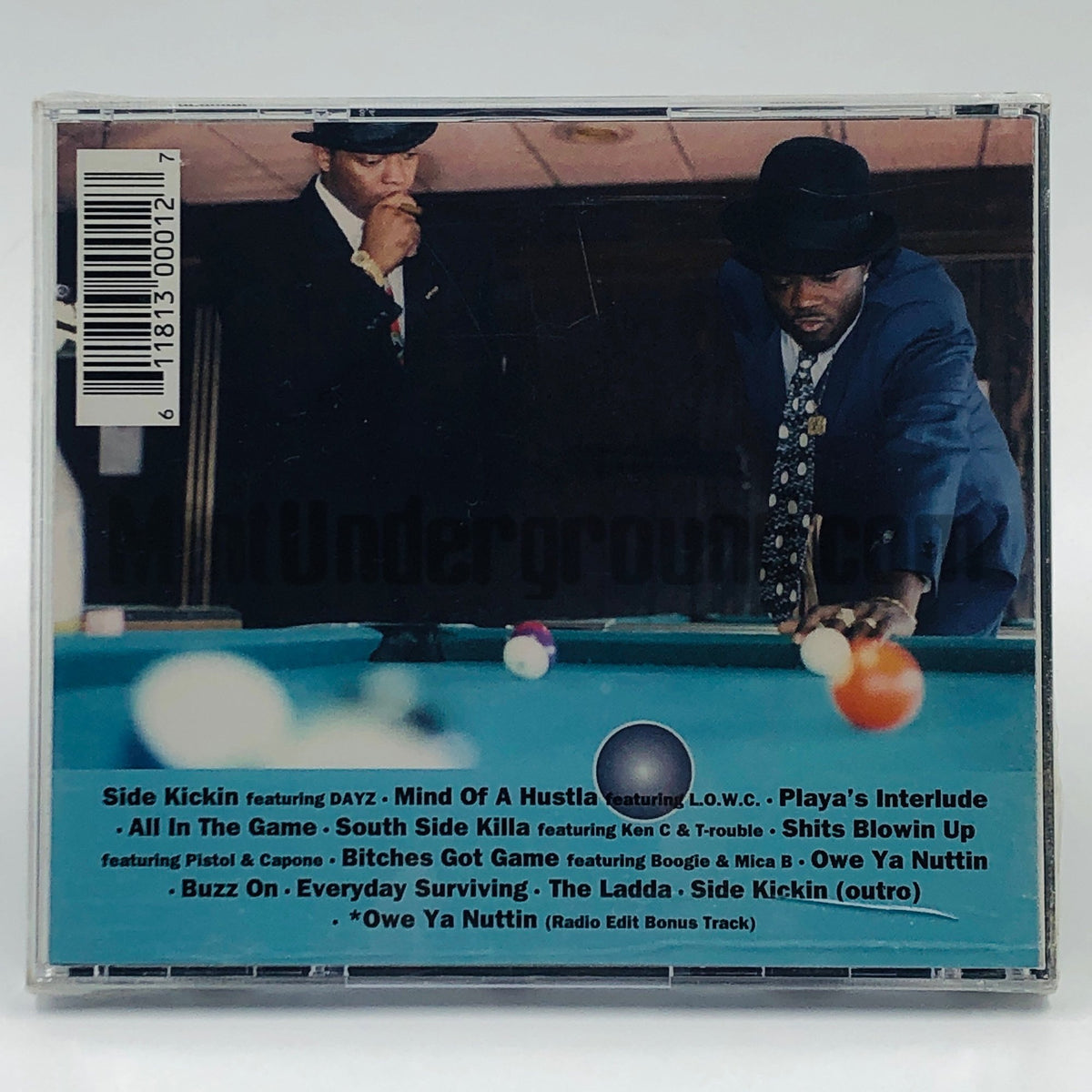 Uno "Da Playa" & Sporty Long – All In The Game CD, back cover