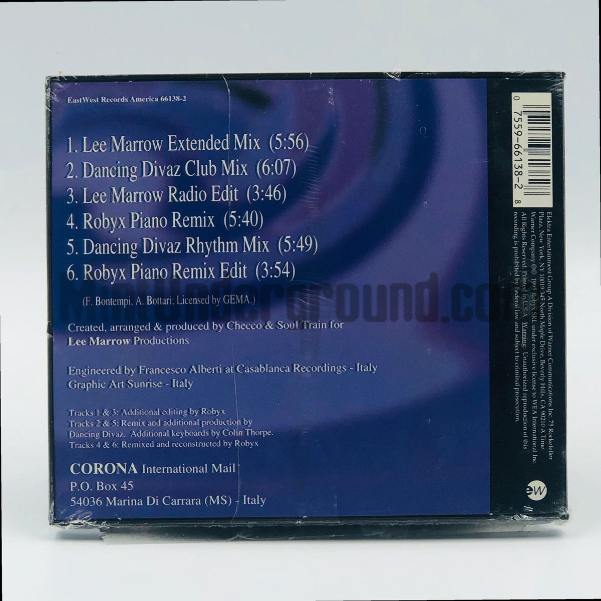 Corona – Baby Baby CD Single, back cover