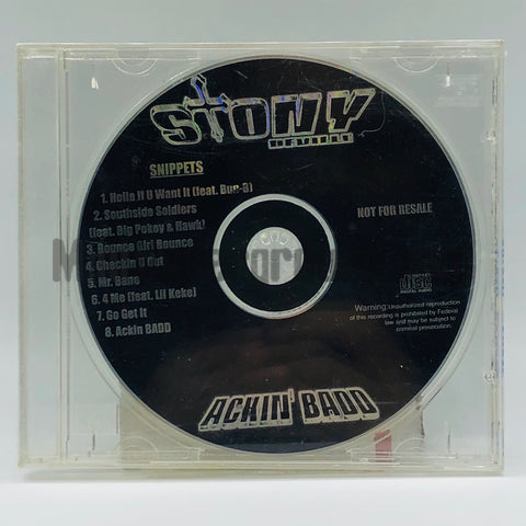 Stony Deville: Ackin' Badd: CD Snippet