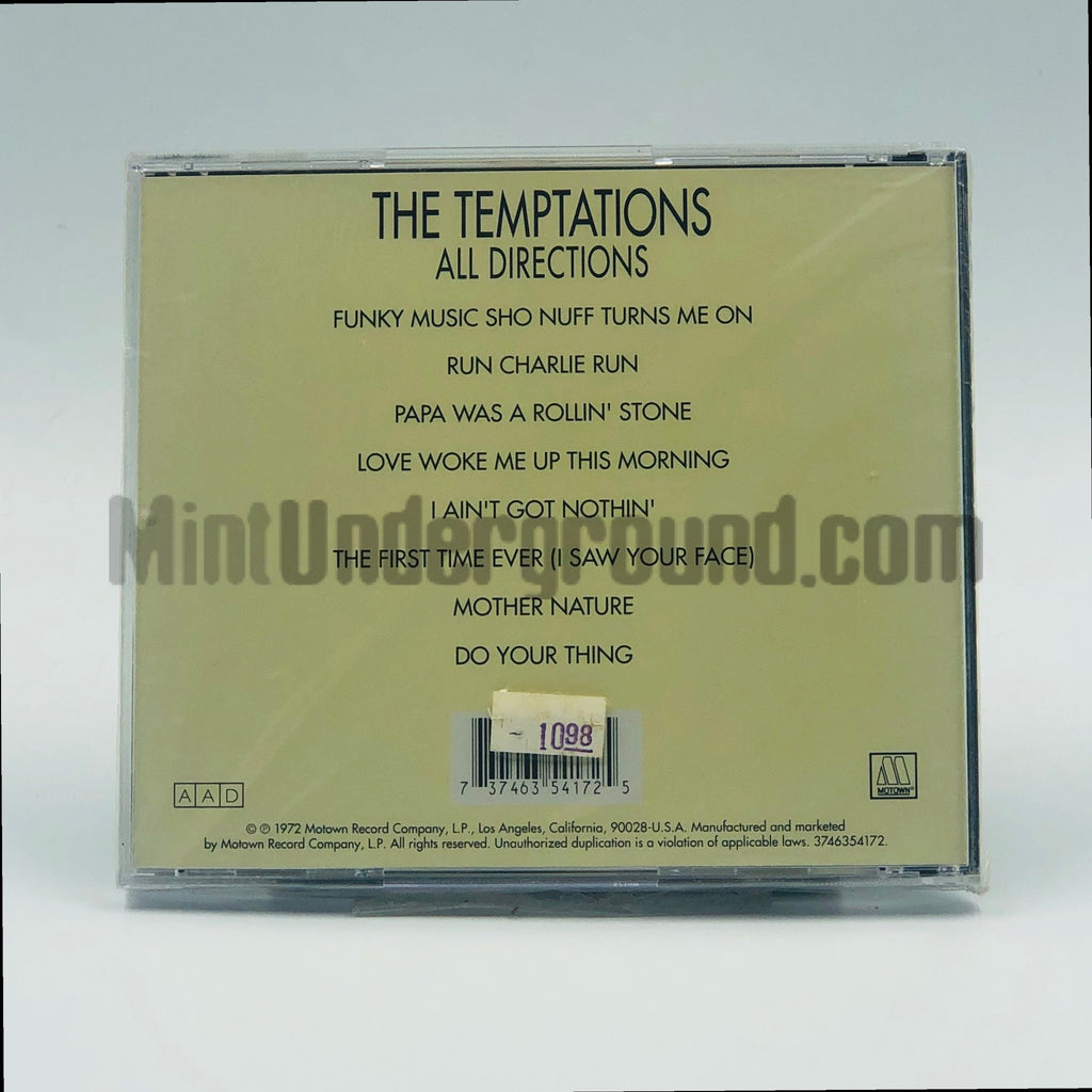 The Temptations – All Directions CD, back cover