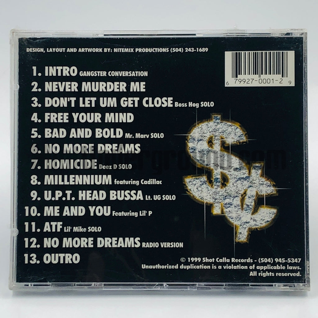 Uptown Superstars – No More Dreams CD, back cover