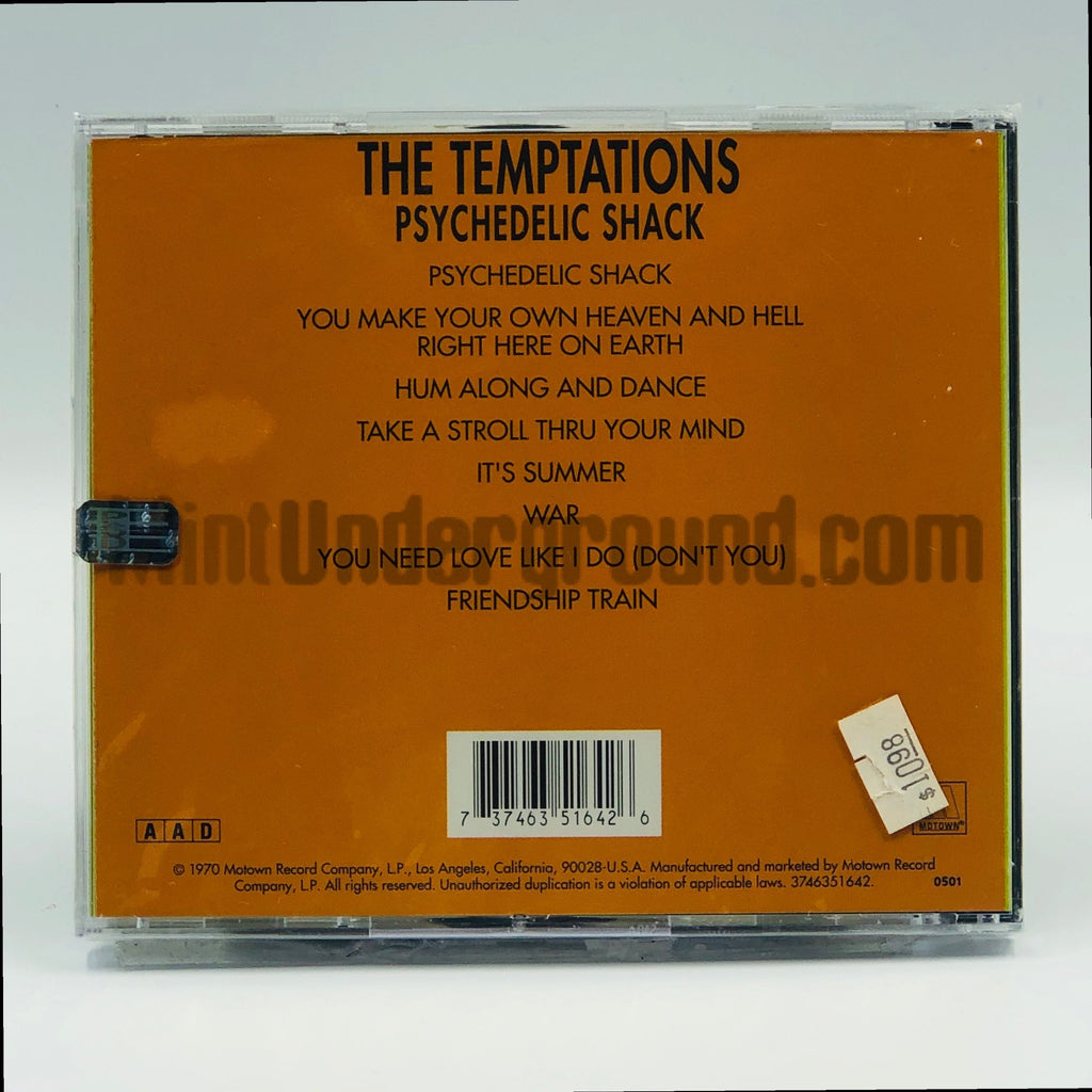 The Temptations – Psychedelic Shack CD, back cover