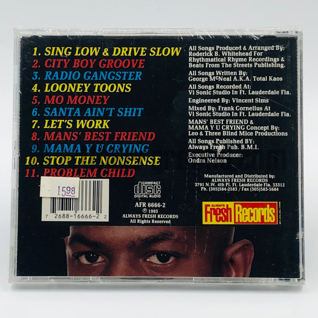 Total Kaos – Problem Child CD, back cover