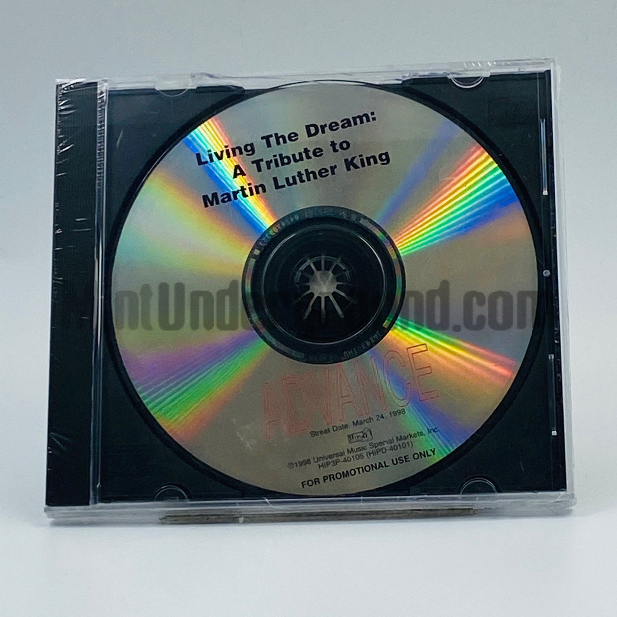 Various Artists – Living The Dream: A Tribute To Martin Luther King CD, front cover